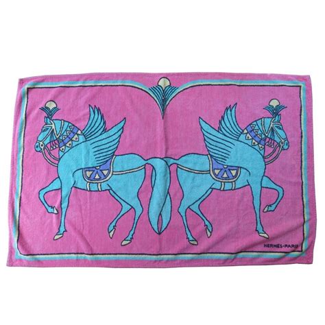 serviette de plage hermes rose|Articles de Plage .